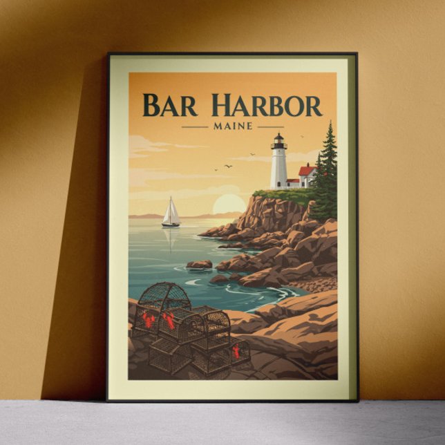 Vintage Bar Harbour Maine Poster (Creator Uploaded)