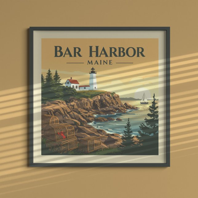 Vintage Bar Harbour Maine Poster (Creator Uploaded)