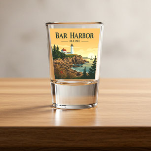 Vintage Bar Harbour Maine Shot Glass
