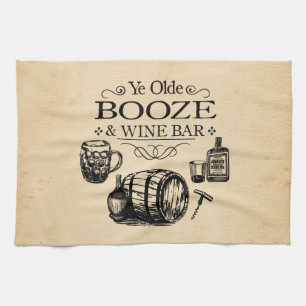 Vintage Bar Room Tea Towel