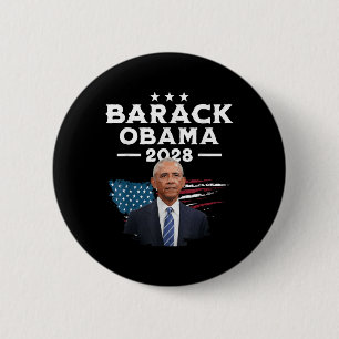 Vintage Barack Obama For President 2028 - Obama 28 6 Cm Round Badge