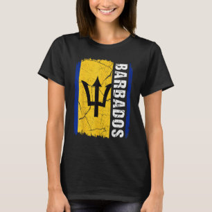 Vintage Barbadian Flag Barbados Pride Roots Herita T-Shirt