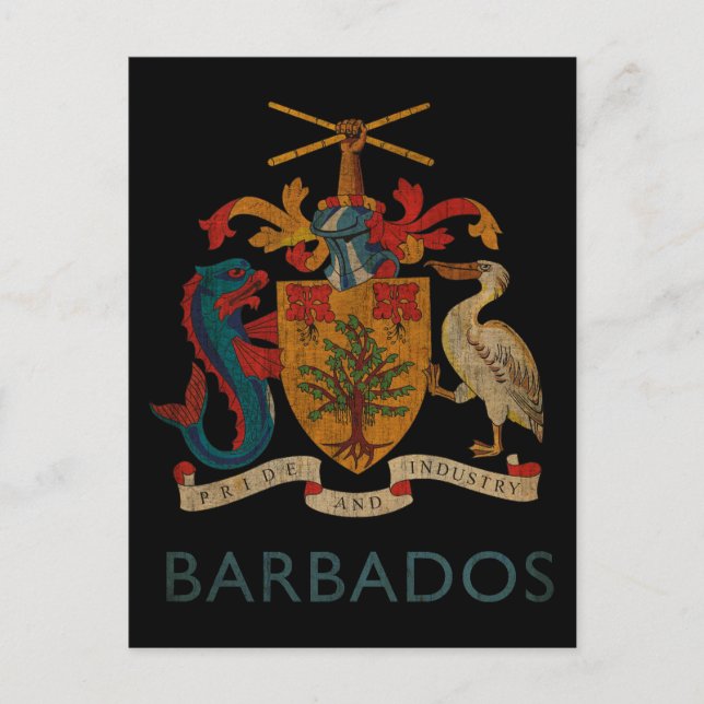 Vintage Barbados Postcard (Front)