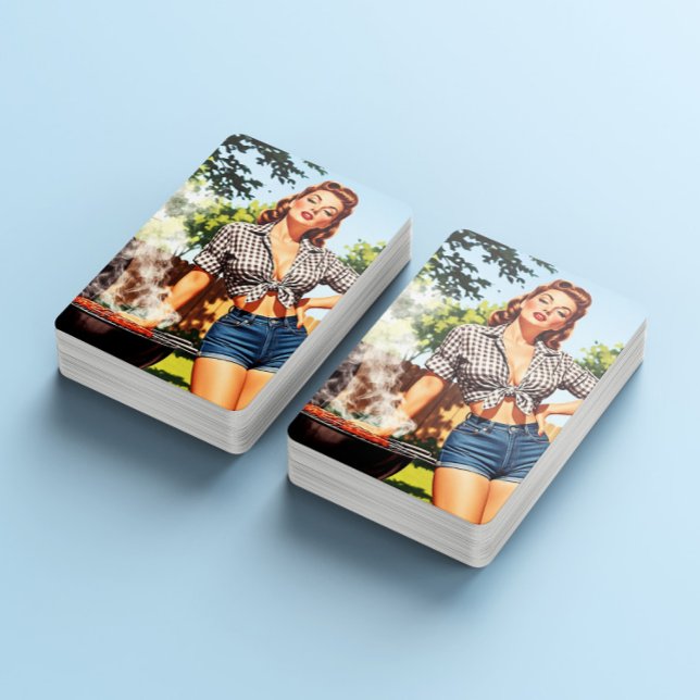 Vintage Barbecue Pin-up Playing Cards (Creator Uploaded)