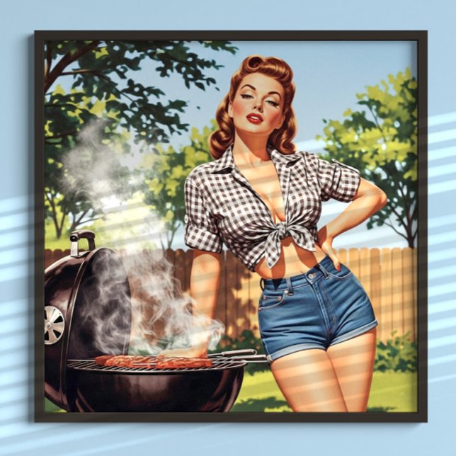 Vintage Barbecue Pin-up Poster (Creator Uploaded)