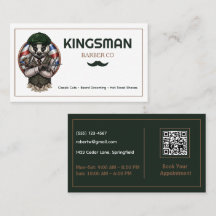 Vintage Barber | Personalised Barbershop QR Code 