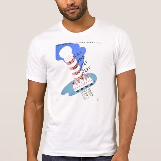 Vintage Barber Shop Quartet Concert WPA Poster T-Shirt