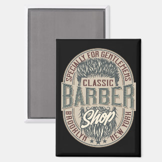 VIntage Barbershop Logo Magnet