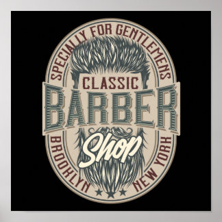 VIntage Barbershop Logo Poster