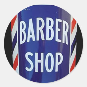Barber Shop Stickers & Labels | Zazzle UK