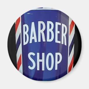 Vintage barbershop sign magnet