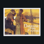 Vintage Barcelona Ciudad Postcard<br><div class="desc">Barcelona Ciudad Spain Europe Vintage Travel Art Our collection of old-time travel posters and prints illustrate the lush landscapes of Europe, exotic scenery in Morocco, elegant hotels and luxurious resorts around the world from Monte Carlo to Pasadena and Bangkok. Visit nostalgic vacation and travel destinations around the world, England, France,...</div>