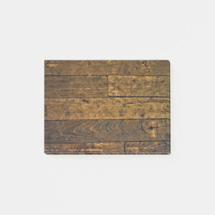 Vintage Bare Wood Panel Post-it Notes
