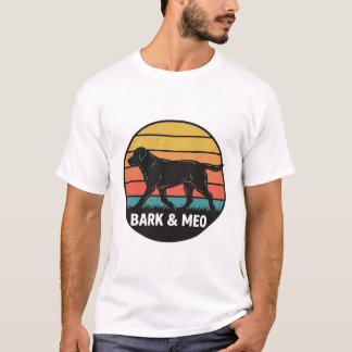Vintage Bark And Meo Dog Sunset Shirt Design_1