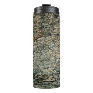 Vintage bark wood backgroundabstract, graphic deco thermal tumbler