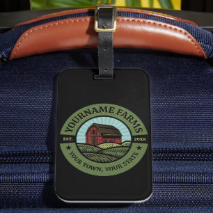 Vintage Barn ADD NAME Country Farm Crops Farmer Luggage Tag