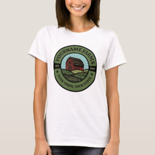 Vintage Barn ADD NAME Country Farm Crops Farmer  T-Shirt
