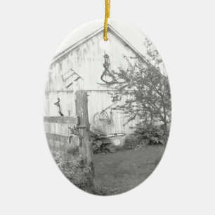 Vintage Barn Ceramic Tree Decoration