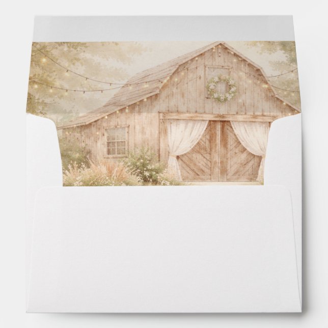 Vintage Barn Custom Address Envelope (Back (Bottom))