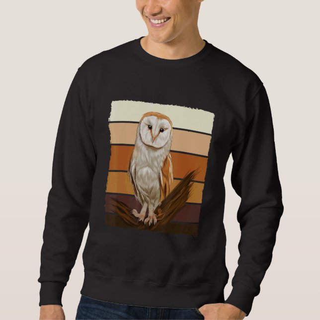 Vintage Barn Owl Sweatshirt (Front)