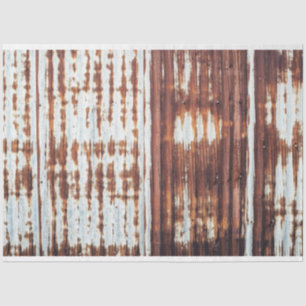 Vintage Barn Roof Corrugated Tin Tissue Paper