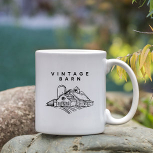 Vintage Barn   Rustic Farmhouse Country Style Coffee Mug