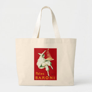 Vintage Baroni Pasta Advertisement Large Tote Bag