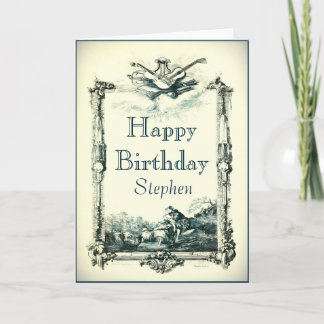 Vintage Baroque Birthday Card