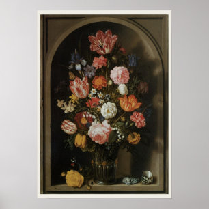 Vintage Baroque, Flower Piece by Bosschaert, Elder Poster
