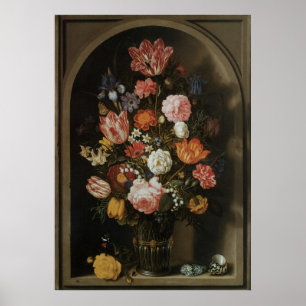 Vintage Baroque, Flower Piece by Bosschaert, Elder Poster