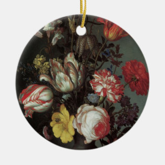 Vintage Baroque Flowers by Balthasar van der Ast Ceramic Tree Decoration