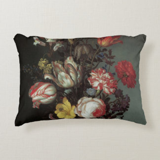Vintage Baroque Flowers by Balthasar van der Ast Decorative Cushion