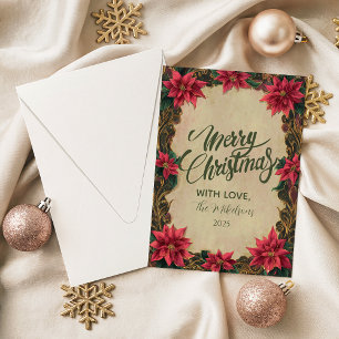 Vintage Baroque Noel Holiday Card