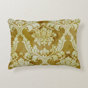 Vintage baroque ornament seamless pattern decorative cushion