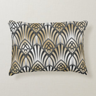 Vintage Baroque: Ornamental Seamless Pattern Decorative Cushion