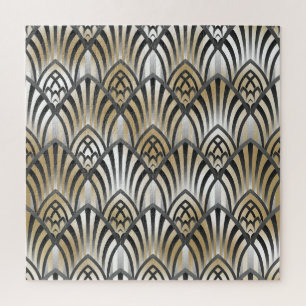 Vintage Baroque: Ornamental Seamless Pattern Jigsaw Puzzle