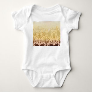 Vintage baroque pattern, ornamental luxury. baby bodysuit