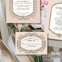 Vintage Baroque Rococo Blush Pink n Gold Wedding