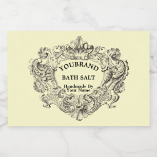 Vintage Baroque Rococo Victorian Template Food Label