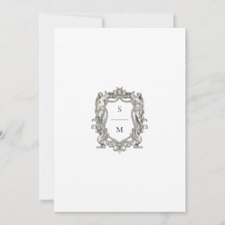 Vintage Baroque Statue Fine Art Renaissance Invitation