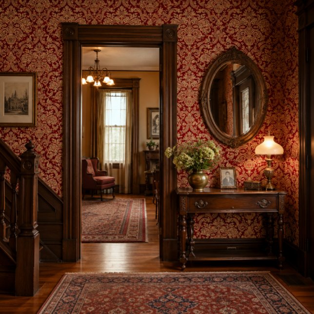 Vintage Baroque Style Brocade Pattern Wallpaper (Creator Uploaded)