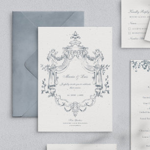 Vintage Baroque & Victorian Elegant Wedding Invitation