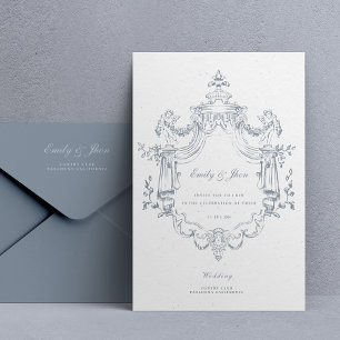 Vintage Baroque Wedding Invitation