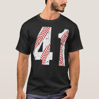 Vintage Baseball 41 Jersey Number  T-Shirt