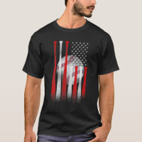 Vintage Baseball American Flag Baseball Lovers Gif
