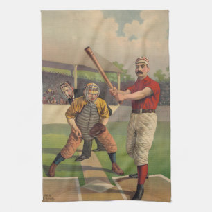 Vintage Baseball American MoJo Kitchen Towel