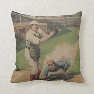Vintage Baseball American MoJo Pillow
