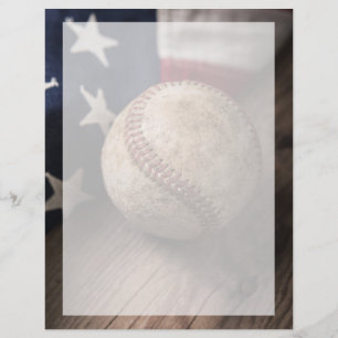 VIntage Baseball and Flag Flyer