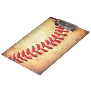 Vintage baseball ball clipboard