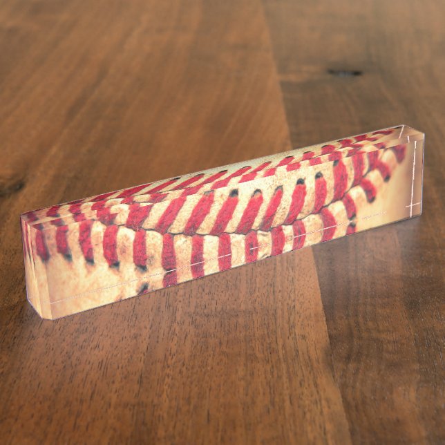 Vintage baseball ball nameplate (Side)